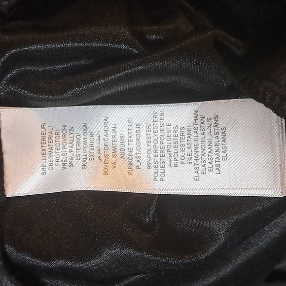 Adrianna Papell Drape Neck Cap Short Sleeve Black Dress Size 8 Basic Classic - Picture 7 of 8